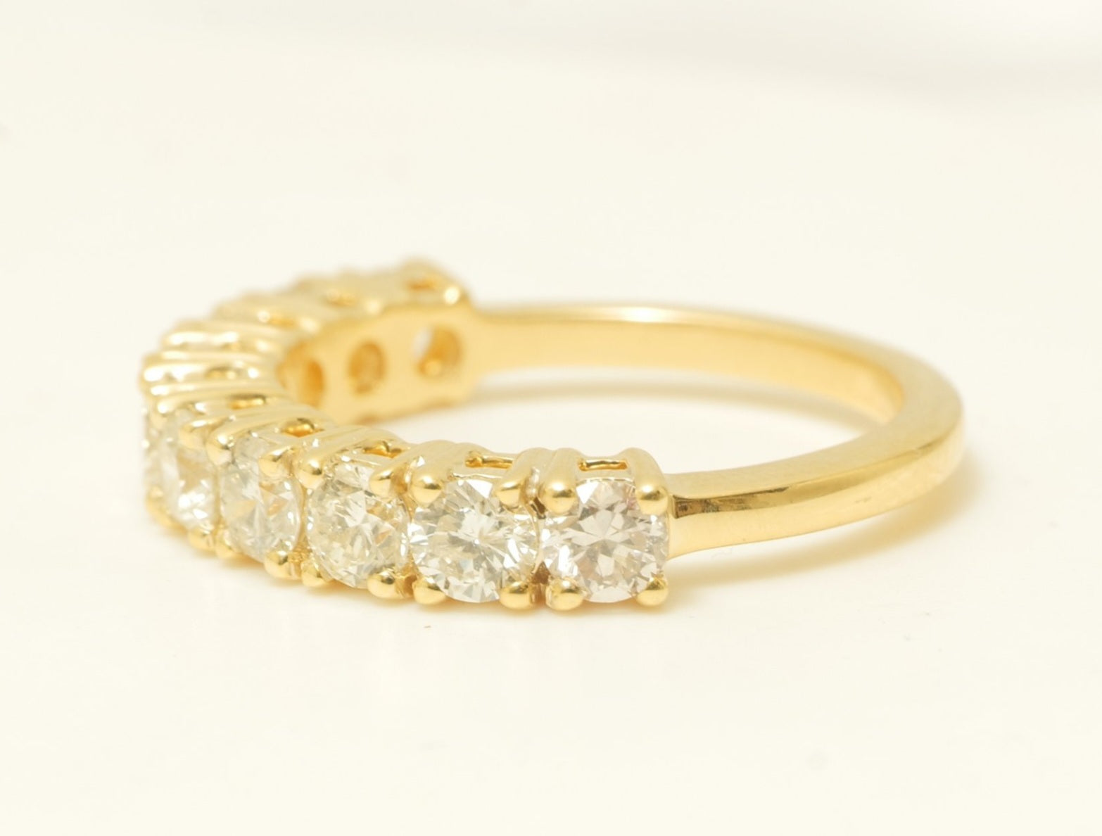 Anello riviera - 18k giallo - 1.72ct. tw. Diamante (Naturale) - Fede nuziale