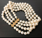 Bracciale in oro 18k e perle naturale akoya