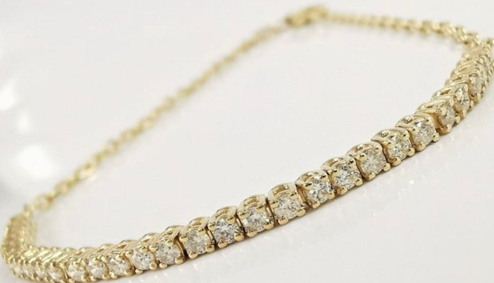 Bracciale tennis - 18 carati Oro giallo - 1.00ct. tw. Diamante (Naturale)