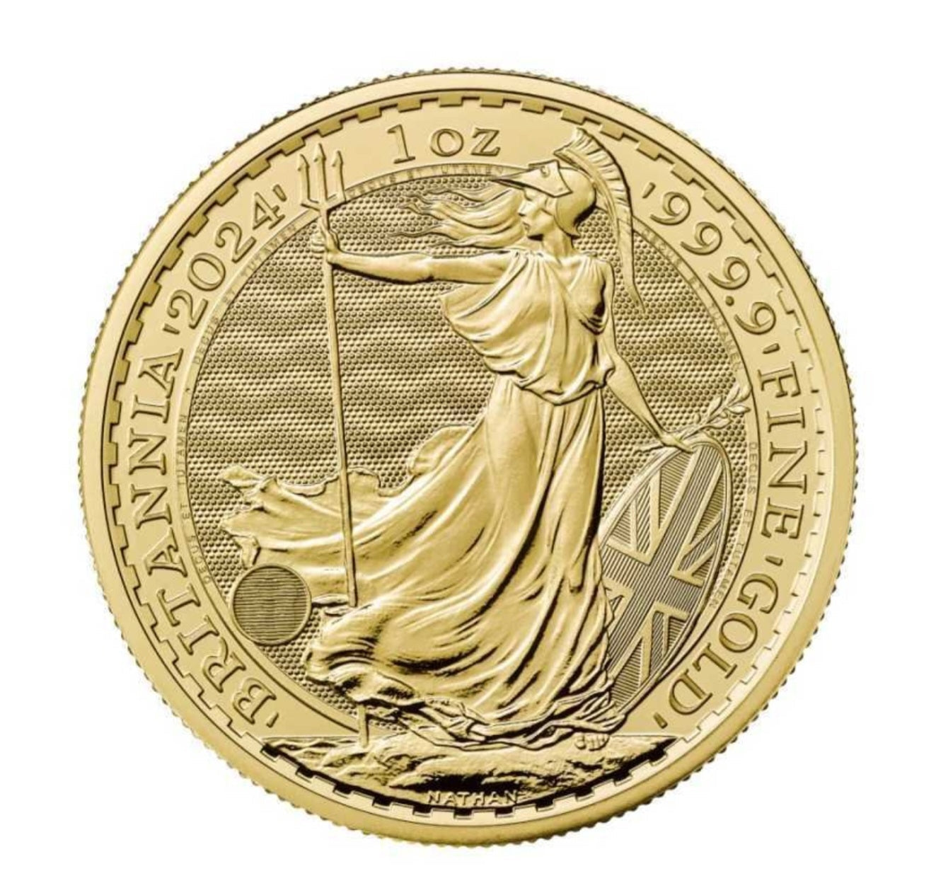 Regno Unito. 100 Pounds 2025 Britannia, 1 oz Gold Coin (.999)