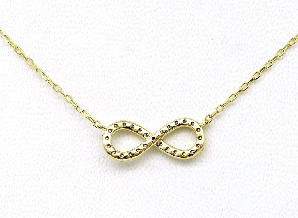 Collana con ciondolo - 18k giallo - 0.21ct. tw. Diamante (Naturale)