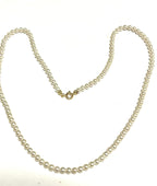 Collana in oro giallo 18k e perle naturale akoya