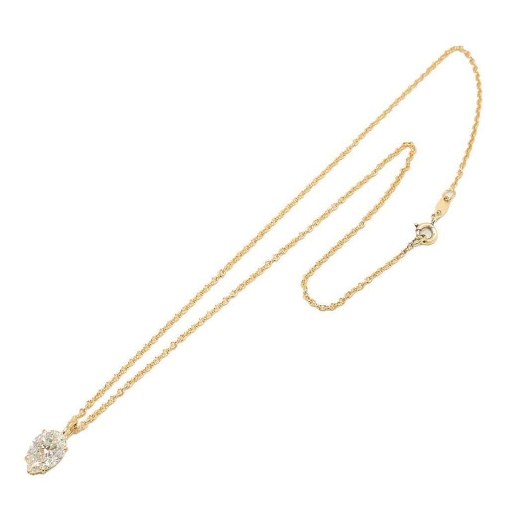 Collana  in oro 18k e diamante naturale pera certificato IGI 1.00ct D IF