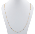 Collana in oro giallo 18k e diamanti naturali  1.40 ct