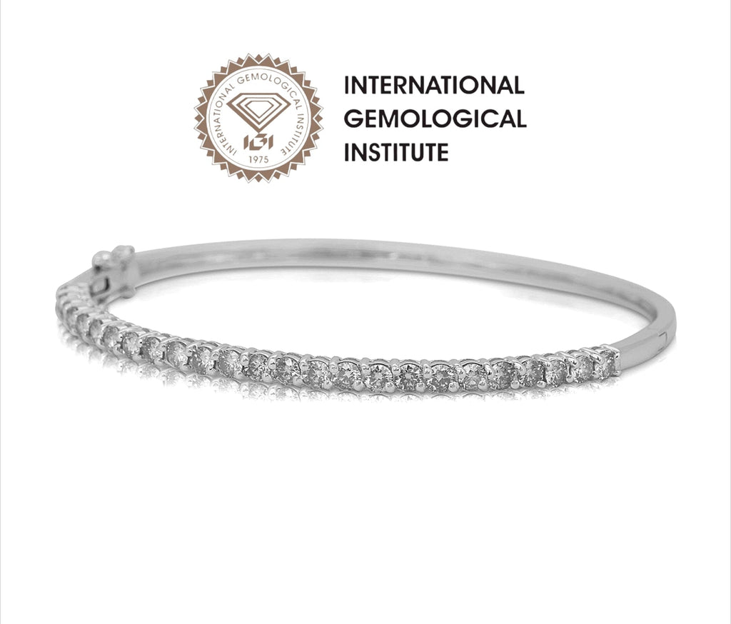 Bracciale - 18 carati Oro bianco - 2.61ct. tw. Diamante (Naturale)