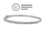 Bracciale - 18 carati Oro bianco - 2.61ct. tw. Diamante (Naturale)