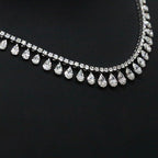 Collana Tennis - 18 carati Oro bianco - 7.47ct. tw. Diamante (Naturale)