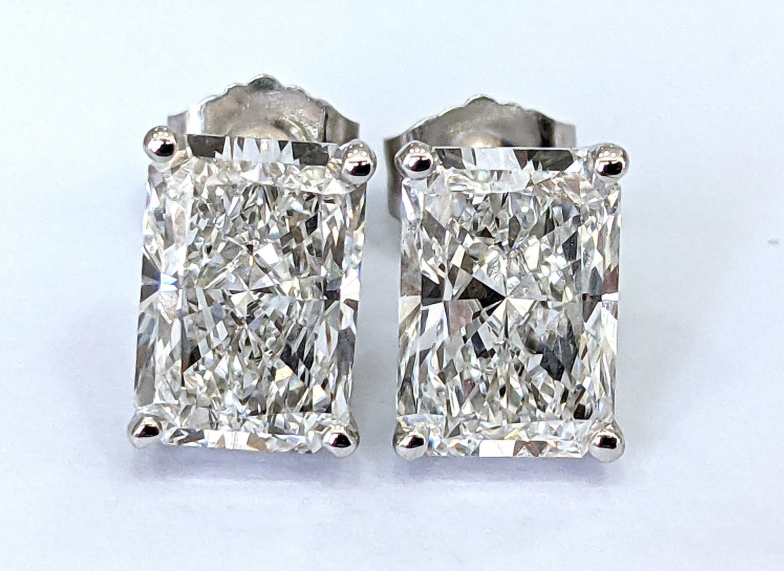 Orecchini a lobo - 18 carati Oro bianco - 0.60ct. Diamante (Naturale) -