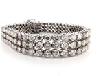 Bracciale Tennis - 18 carati Oro bianco, 14 ct Diamante (Naturale)