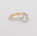 Anello di fidanzamento - 18k Oro giallo - 2.18ct. tw. Diamante (Naturale) - Diam