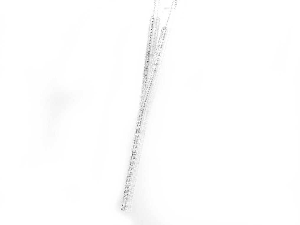 Collana Tennis - 18 carati Oro bianco - 3.09ct. tw. Diamante Naturale