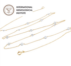 Collana in oro giallo 18k e diamanti naturali  2.10 ct