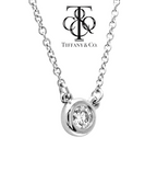 Collana tiffany & co in oro e diamanti naturali 0.68 ct