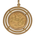 Ciondolo in oro con sterline oro 22k