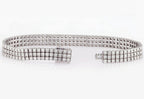 Bracciale tennis oro bianco e diamanti naturali 15ct