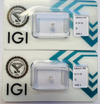 2 diamanti naturali certificato IGI taglio marquise   0.23ct   D VVS2