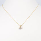 Collana con ciondolo - 18 carati Oro giallo - 0.92ct. tw. Diamante