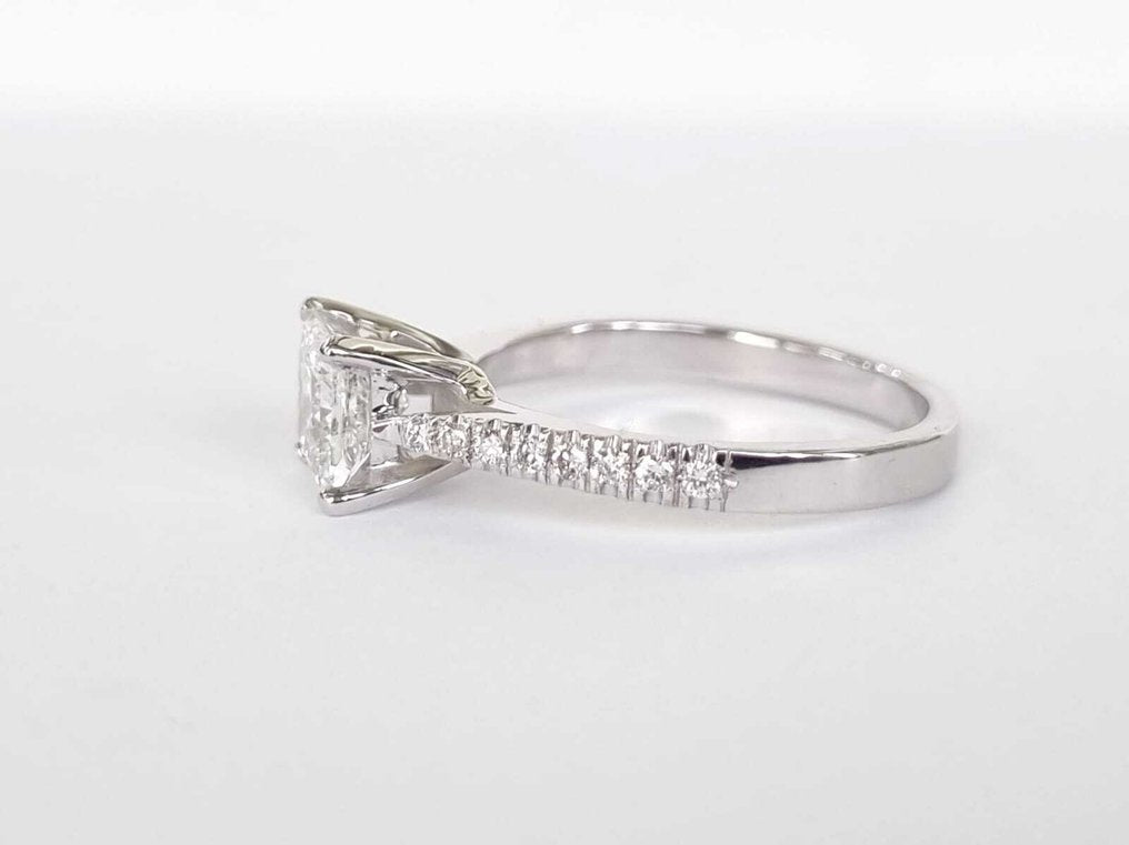 Anello di fidanzamento - 18 carati Oro bianco - 1.20ct. tw. Diamante (Naturale) - Diamante