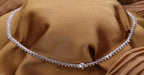 Collana tennis in oro bianco 18k e diamanti naturali 42ct