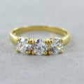 Anello Trilogy -0.90ct Diamanti Naturali