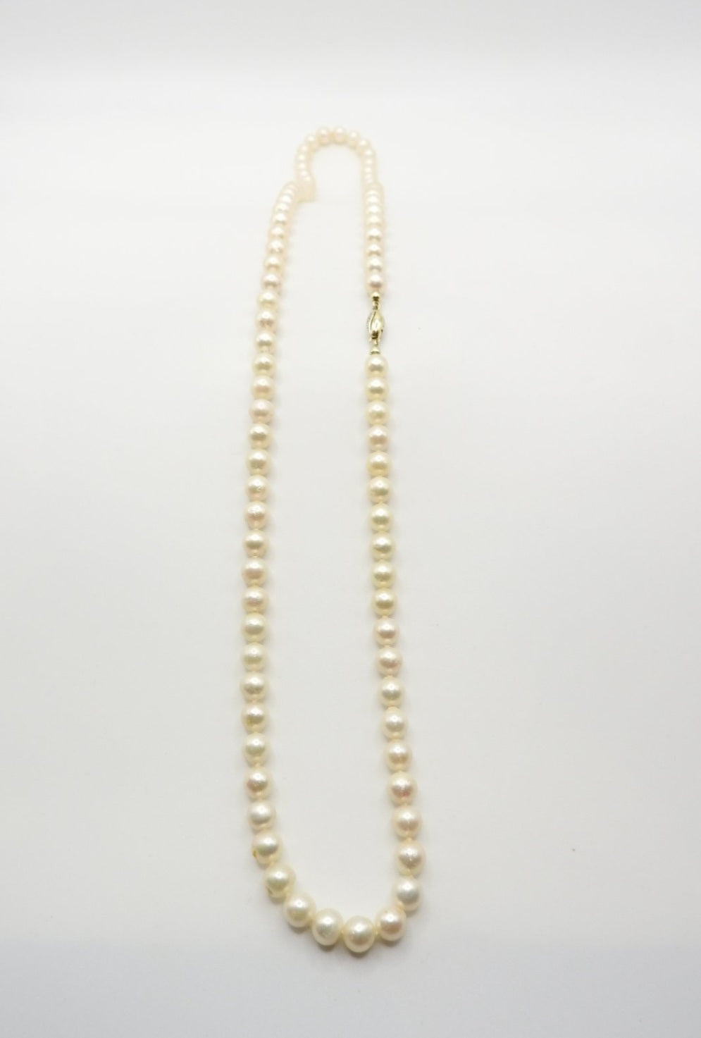 Collana in oro bianco 18k e perle naturale akoya e diamanti naturali