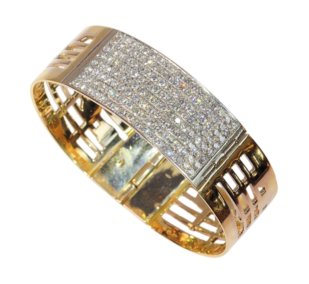 Bracciale - 18 carati Oro bianco, Oro giallo - 10.08ct. tw. Diamante (Naturale) -