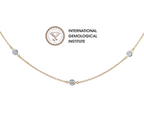 Collana in oro giallo 18k e diamanti naturali  2.10 ct
