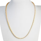 Collana Tennis- 18 carati Oro giallo - 8.67ct. Diamante (Naturale)