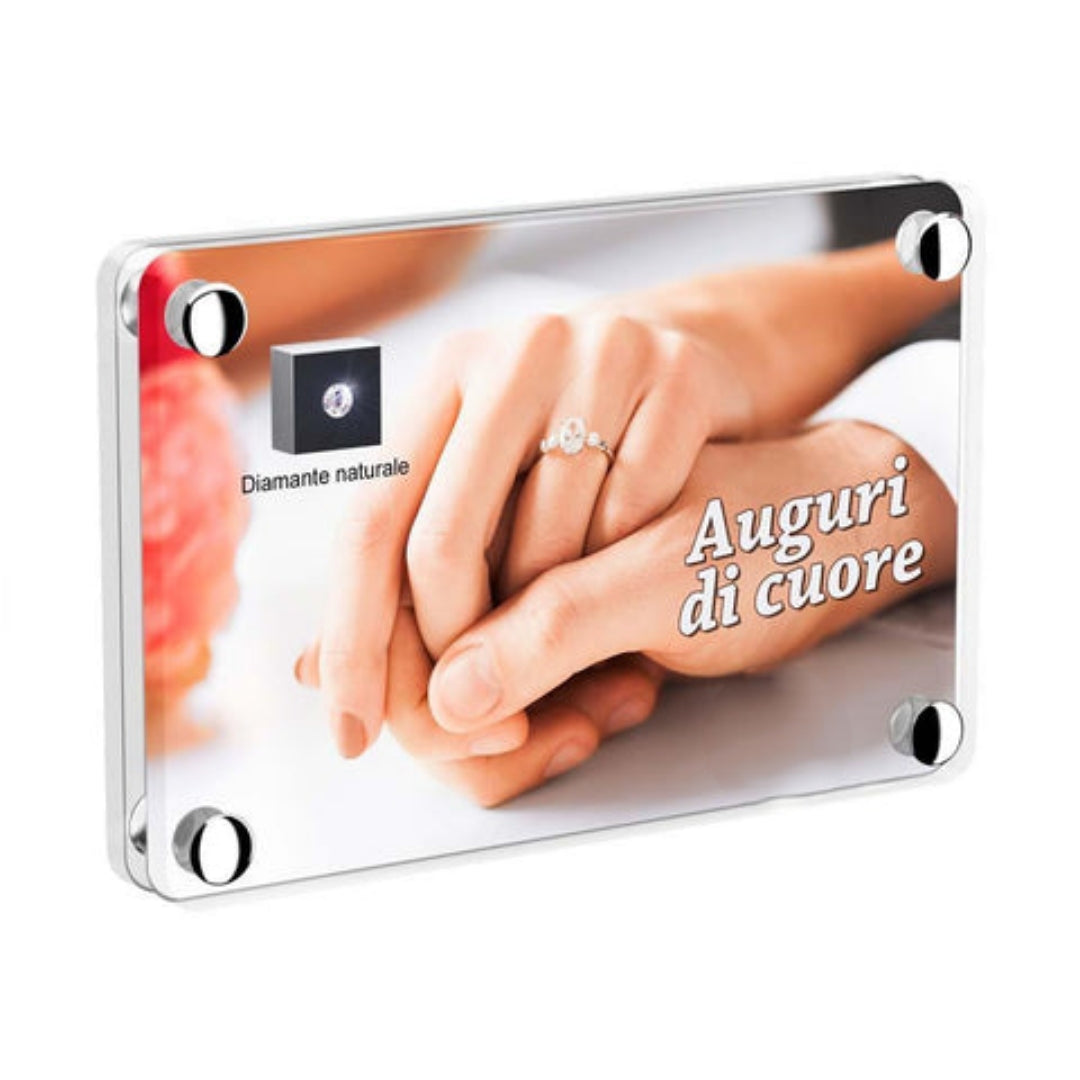 diamante naturale bebé brilliante 0,15ct Colore D VVS1