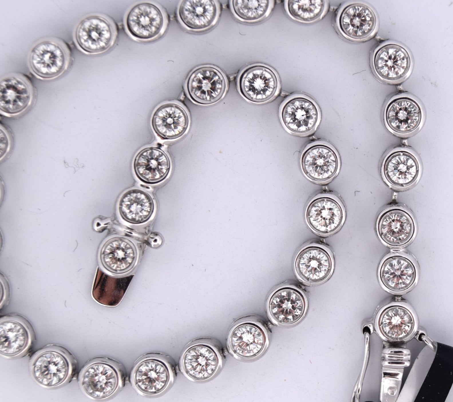 Bracciale - 18 carati Oro bianco - 3.50ct. tw. Diamante (Naturale