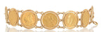 Bracciale in oro giallo  con 7 sterline 22k