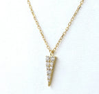 Collana con ciondolo - 18k giallo Diamante (Naturale) 0.20ct