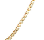 Collana collier  tennis a cipollina in oro e diamanti naturali 6.40ct