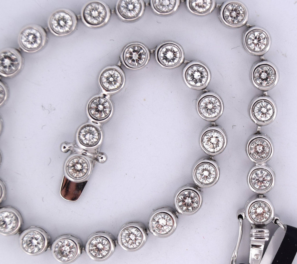 Bracciale - 18 carati Oro bianco - 5.25ct. tw. Diamante (Naturale