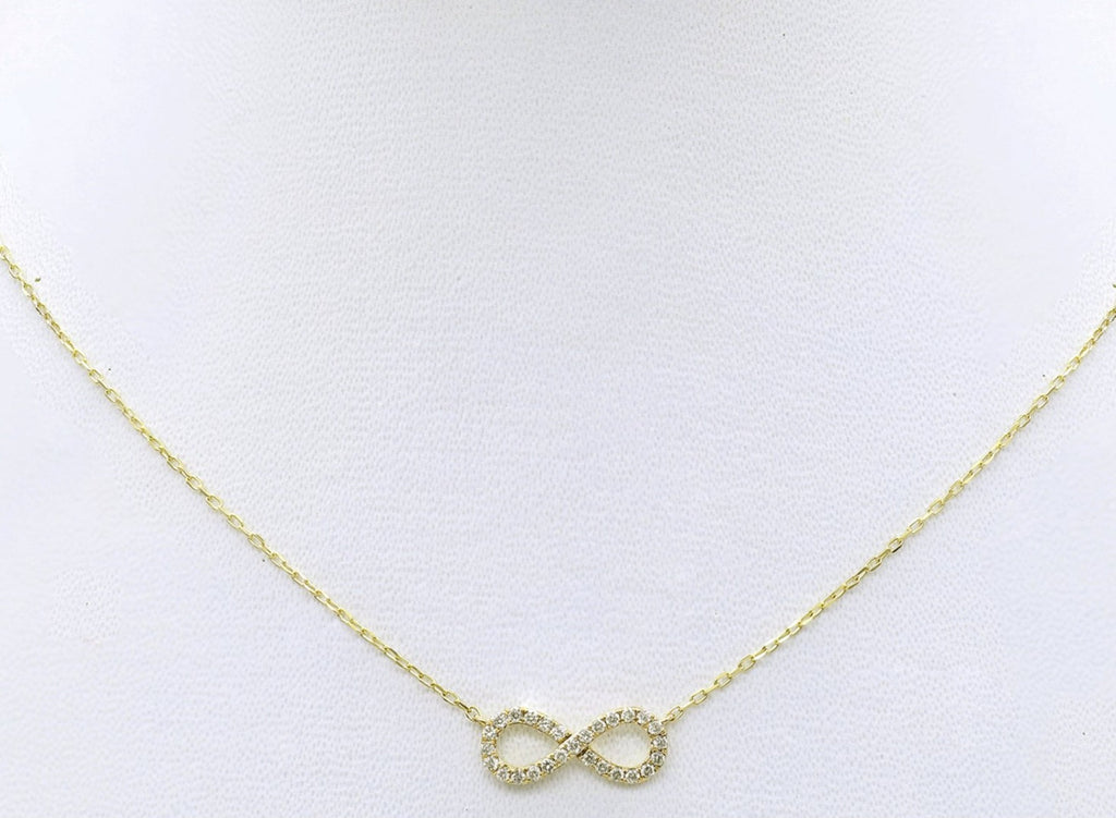 Collana con ciondolo - 18k giallo - 0.21ct. tw. Diamante (Naturale)