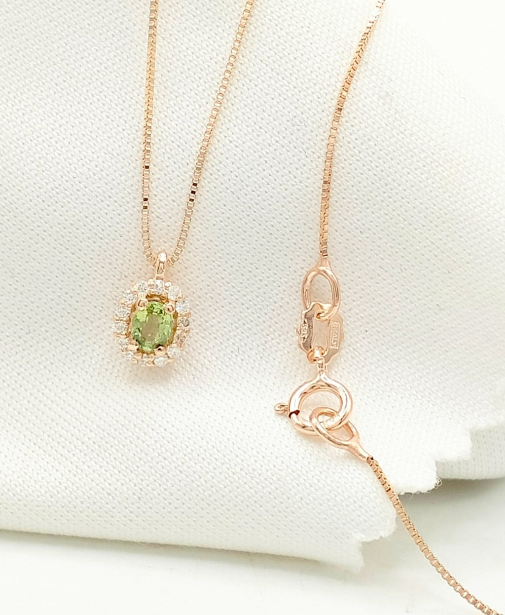 Collana con ciondolo - 18 carati Oro bianco - 1.44ct. tw. Diamante (Naturale)