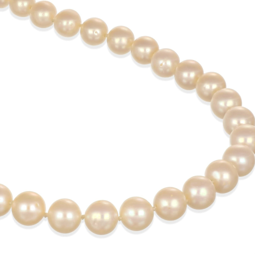 Collana in oro giallo 18k e perle naturale akoya