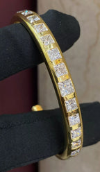 Bracciale elegante 10,10 ct  forma principessa diamanti  incassato oro