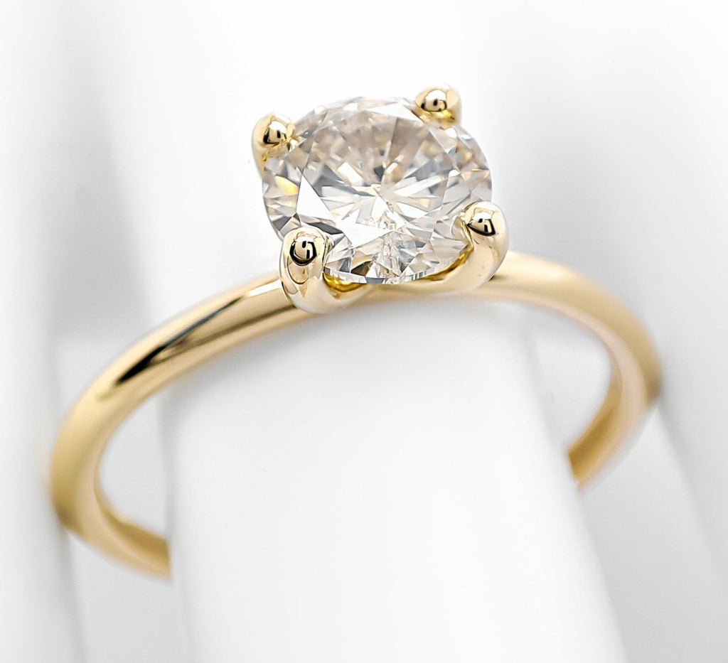 Anello - 18k giallo - 1.05ct. tw. Diamante (Colorato naturale) - Certificato IGI