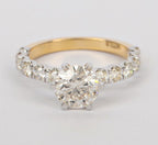 Anello di fidanzamento - 18k Oro giallo - 2.18ct. tw. Diamante (Naturale) - Diam