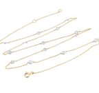 Collana in oro giallo 18k e diamanti naturali  2.10 ct