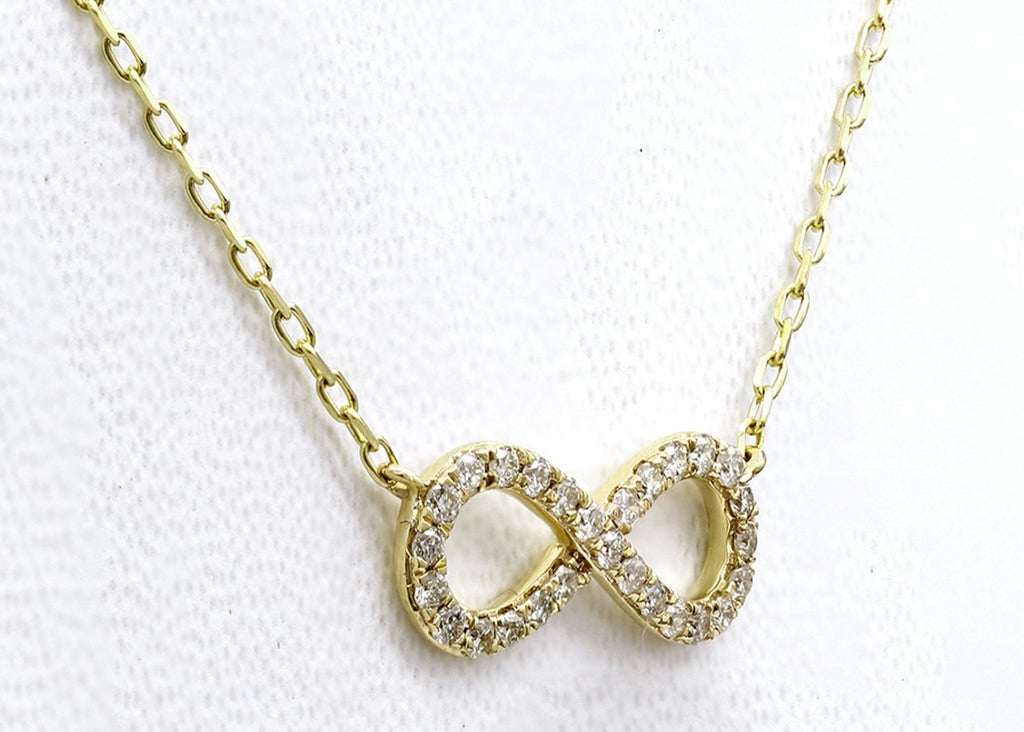 Collana con ciondolo - 18k giallo - 0.21ct. tw. Diamante (Naturale)